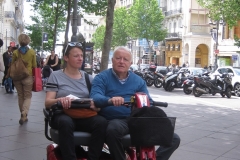 Fauteuil electrique deux places senior handicape PMR promenade Marseille