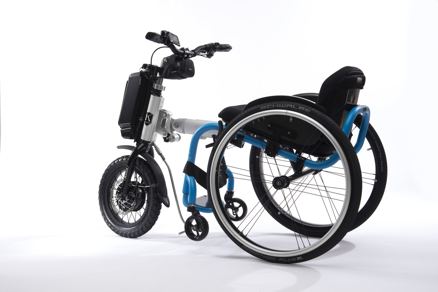 Motorisation fauteuil roulant avec guidon